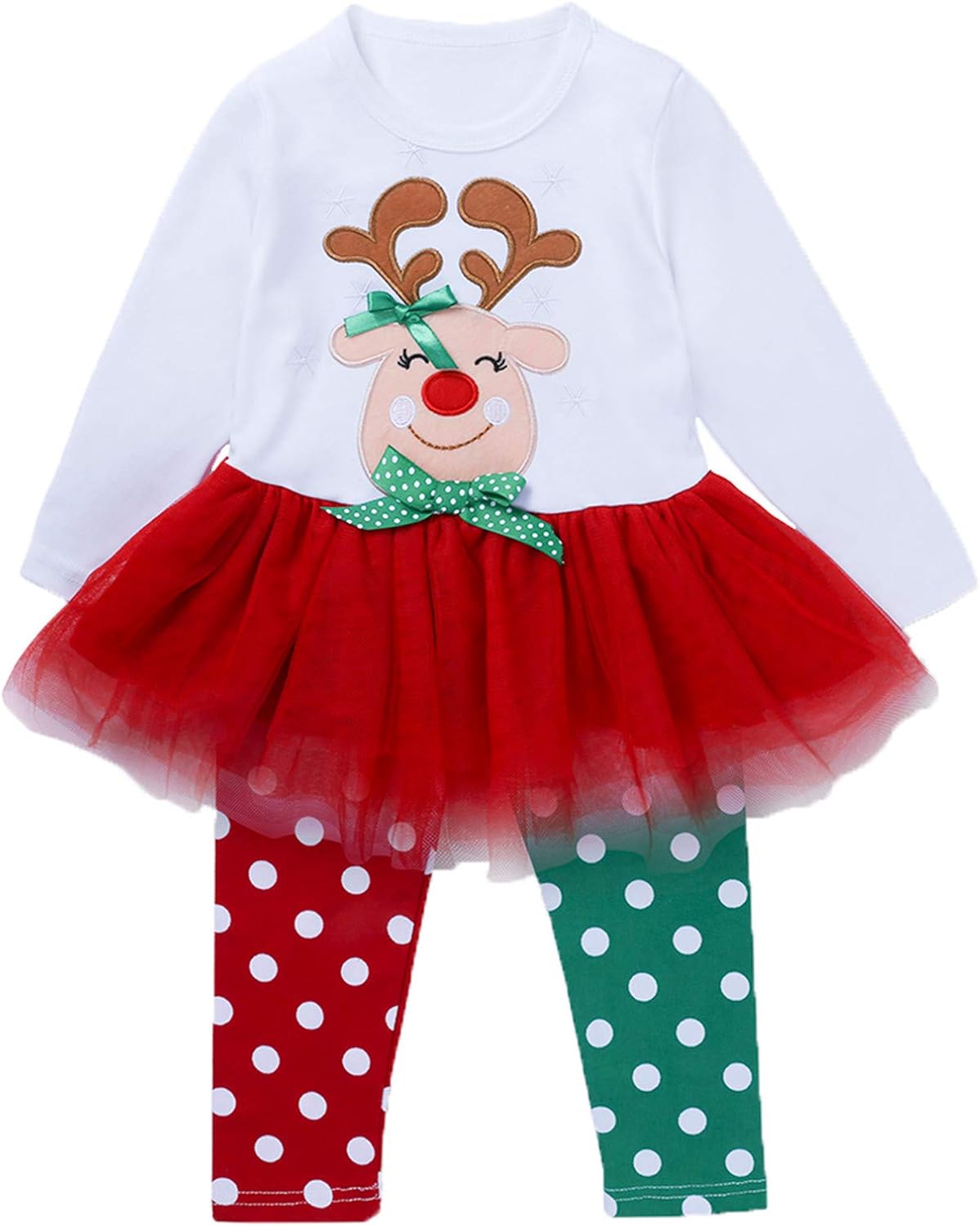 3 Month Toddler Christmas Outfit Set for Boys and Girls