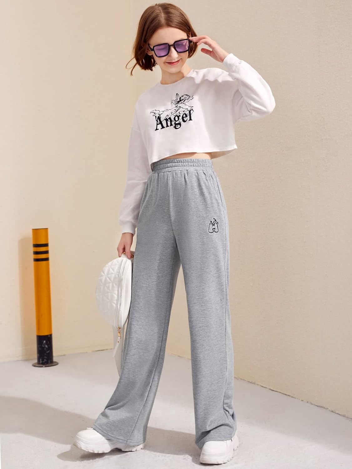 Verdusa Girls Elastic Waist Joggers
