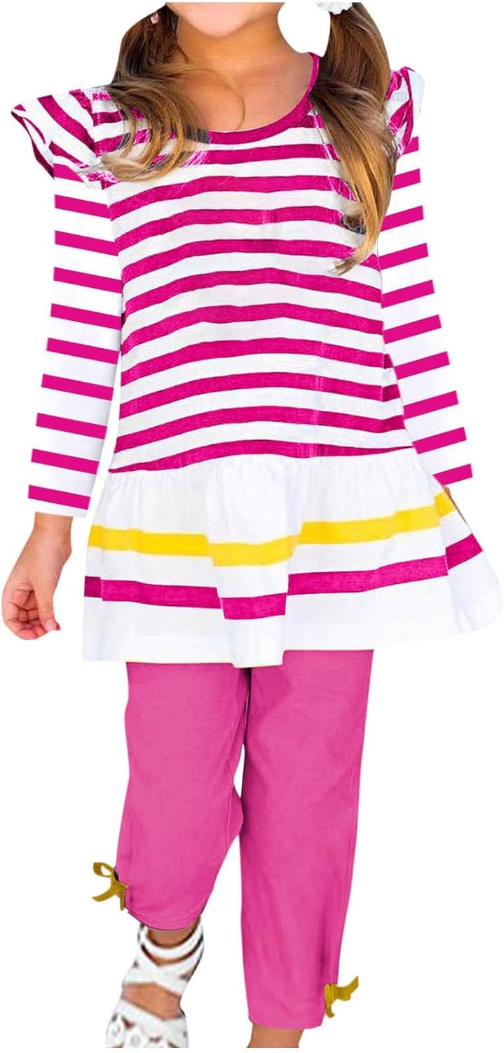 Matching Daisy Floral Sets for Girls Winter Fall