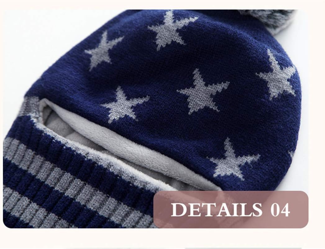 WxllzlifeKids Winter Knitted Hat for Boys and Girls