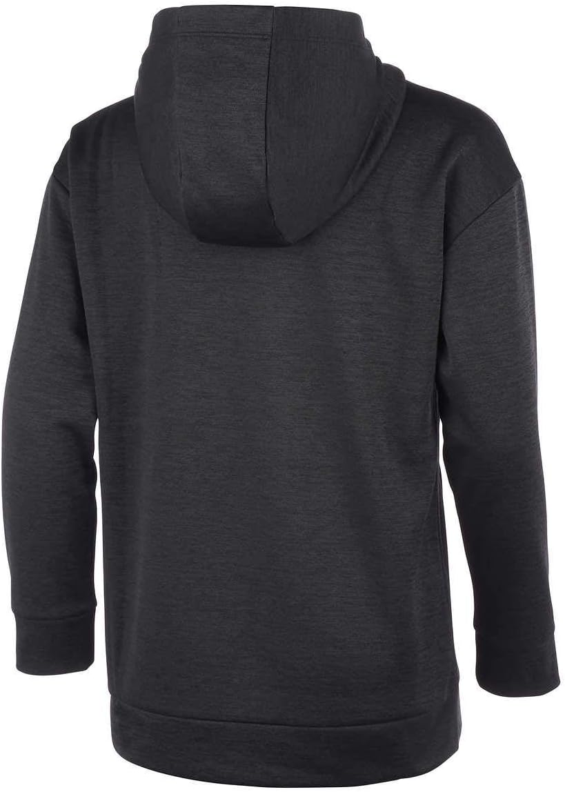 Stylish BlackPinkBlue X-Large girls hooded fleece tunic pullover sweatshirt from Adidas