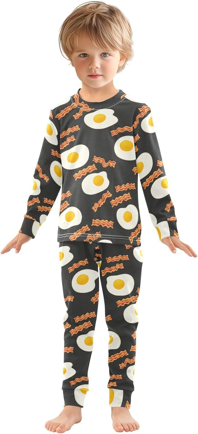 WIFIU Pajama Sets - Soft Cotton Long Sleeve Sleepwear for Girls 18M-8Y