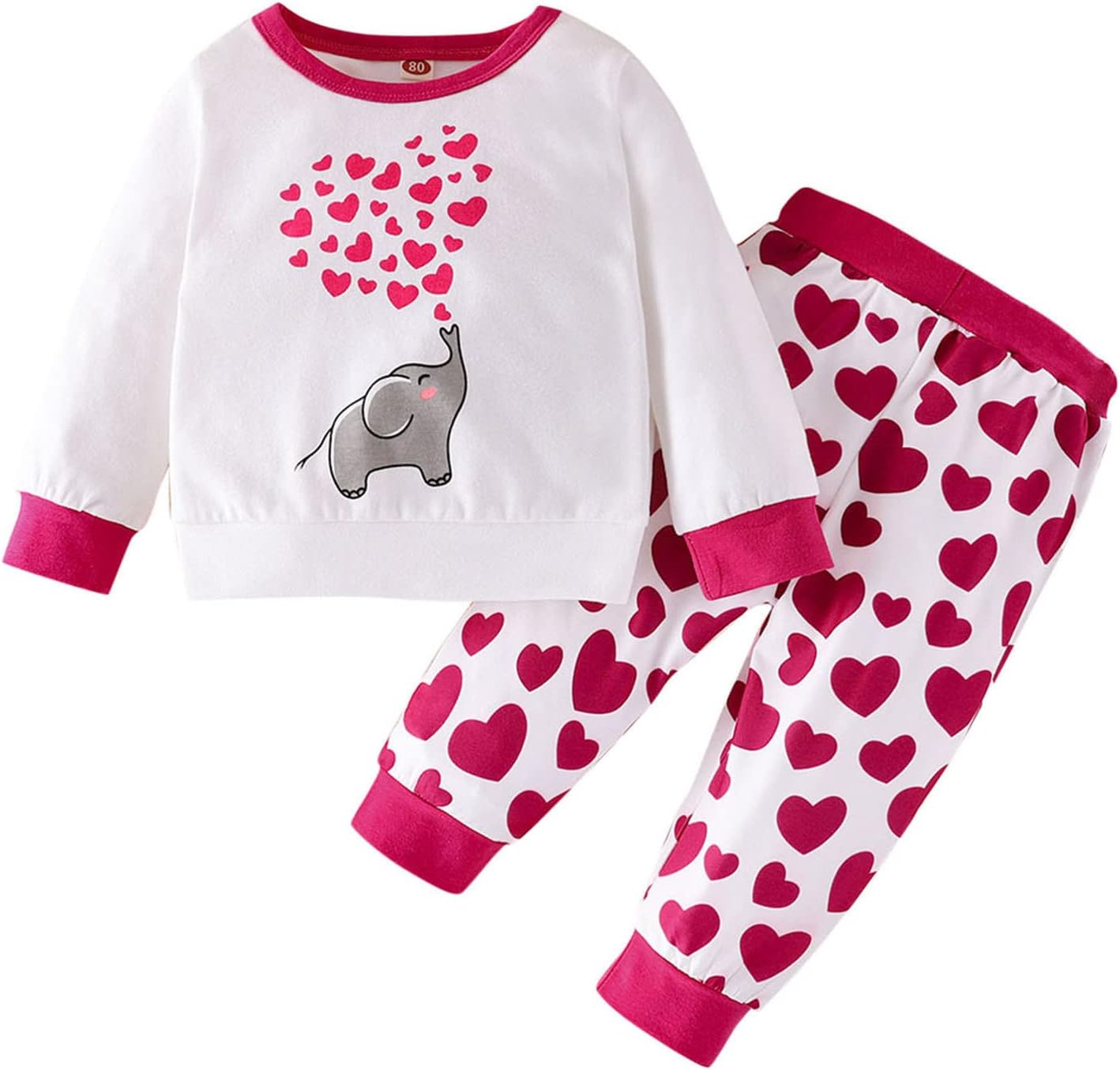 Cute Valentines Day Toddler Outfit with Heart-Shaped Collar