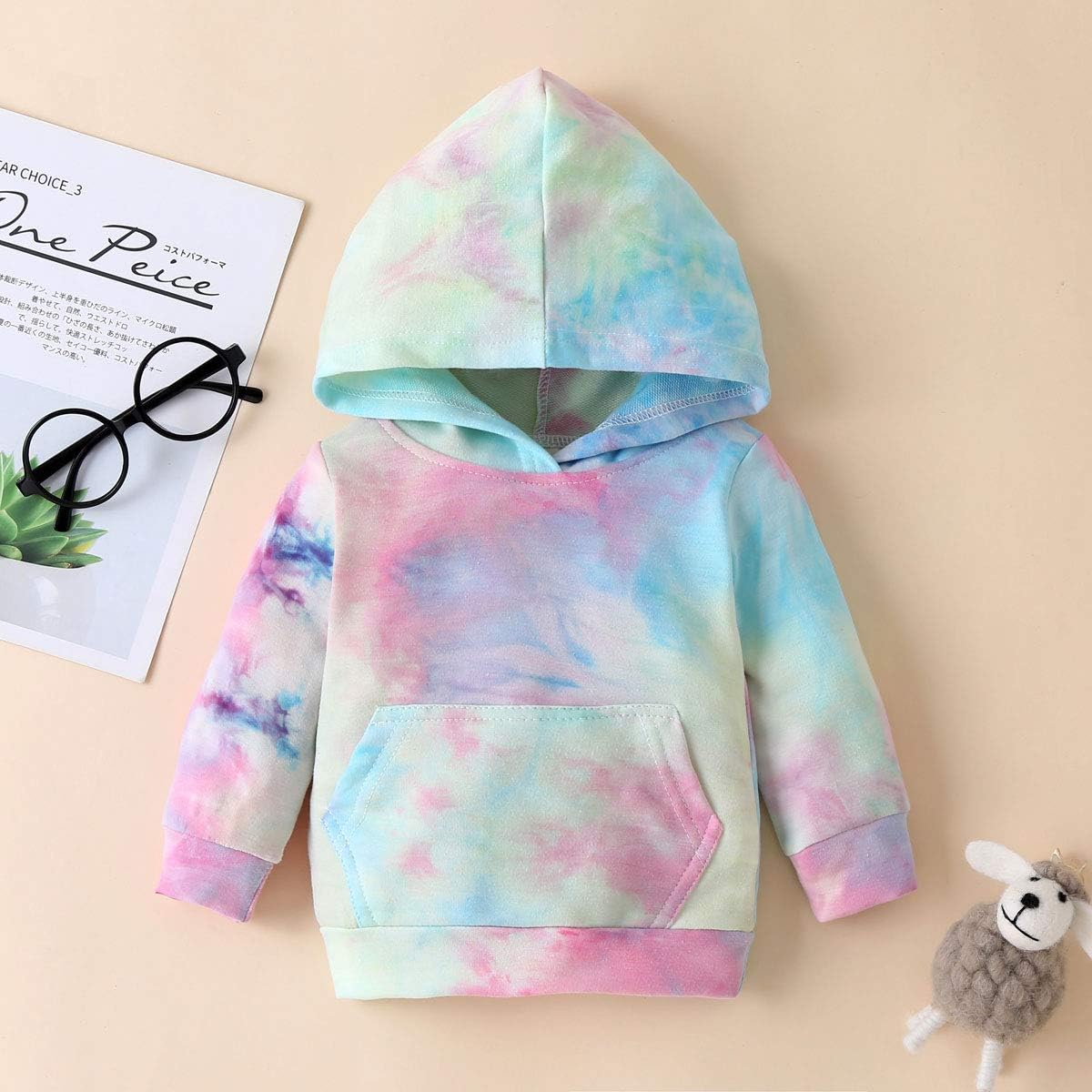 Newborn Baby Girls Tie-Dye Cotton Sweatshirt Pants Set - FallWinter Style