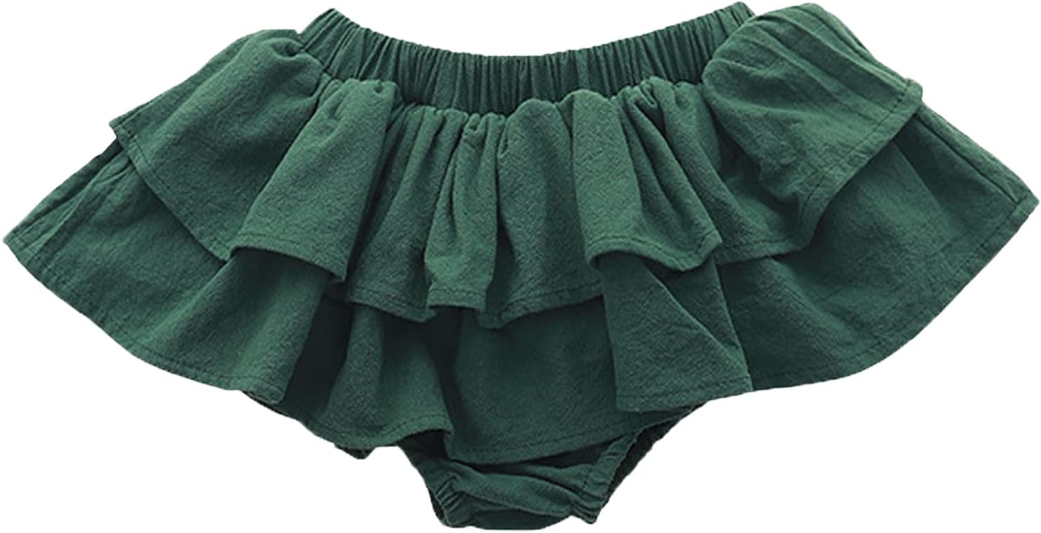 EISHOW Baby Girls Cotton Ruffle Shorts Bloomers