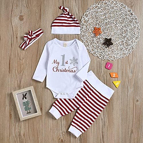 Charming Christmas Letter Print Romper for Babies Soft Cozy