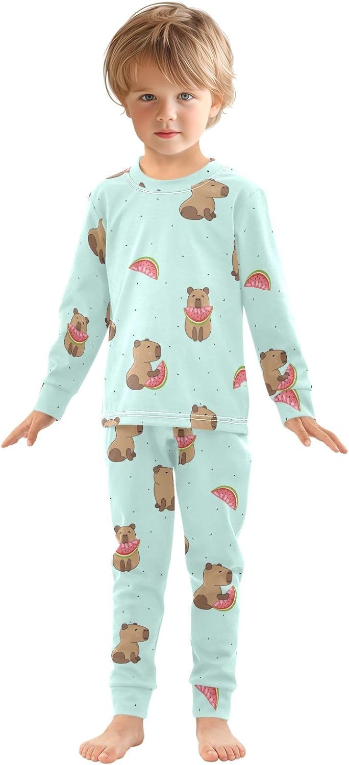 WIFIU Kids Pajama Sets Soft Cotton Long Sleeve Perfect for Sleep Play