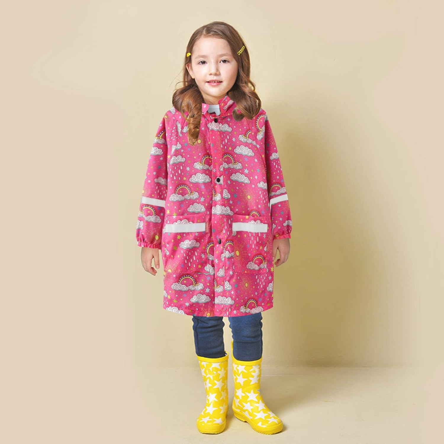 EnJoCho Girls Raindoll Warm Windproof Water-Resistant 8-9 Year Old Winter Coat