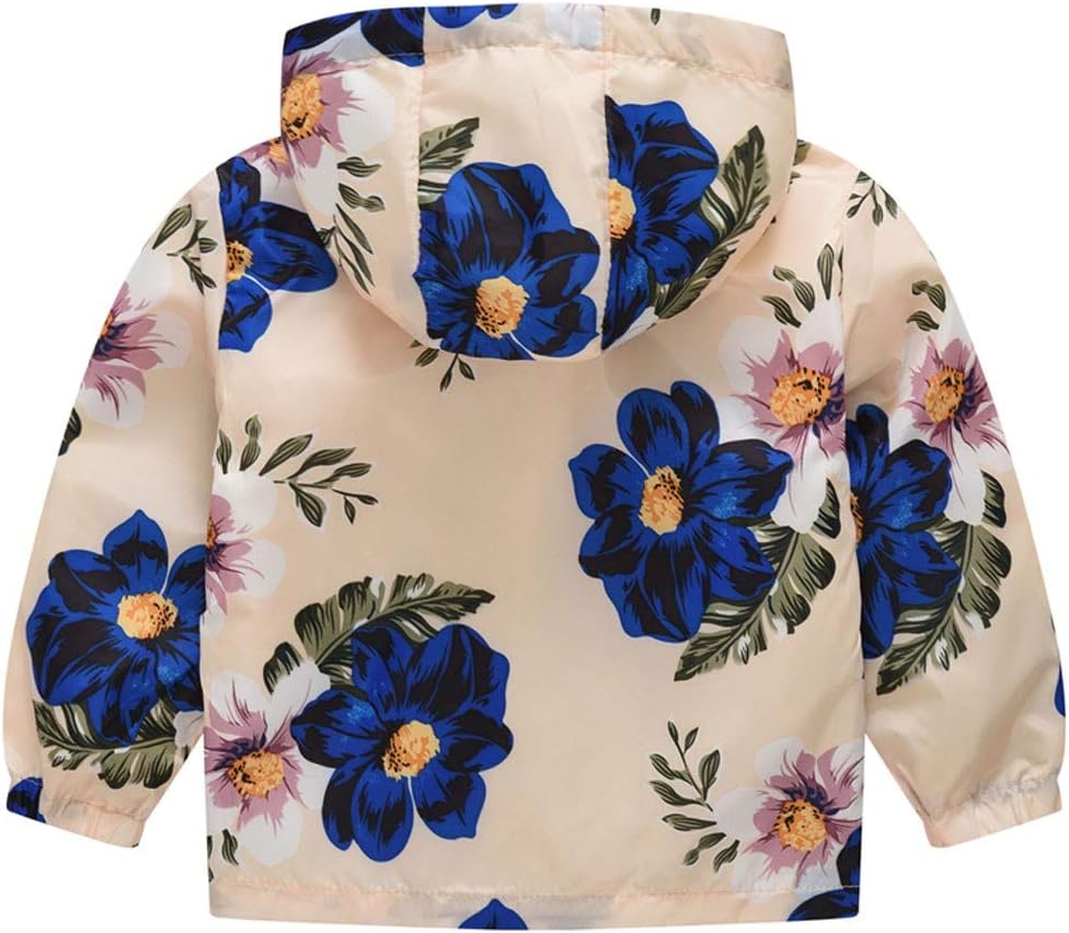 Cute Floral Hoodie Jacket for Girls - Winter Essentials