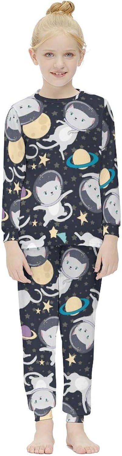 Girls Thermal Base Layer Set - Abstract Pizza Designs