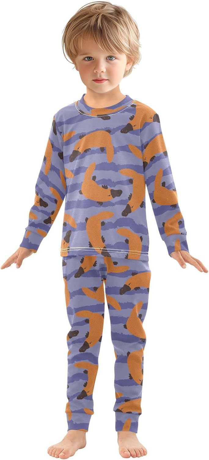 Comfortable Pajamas for Girls Soft Cotton Spandex Pjs Ages 18M-8Y