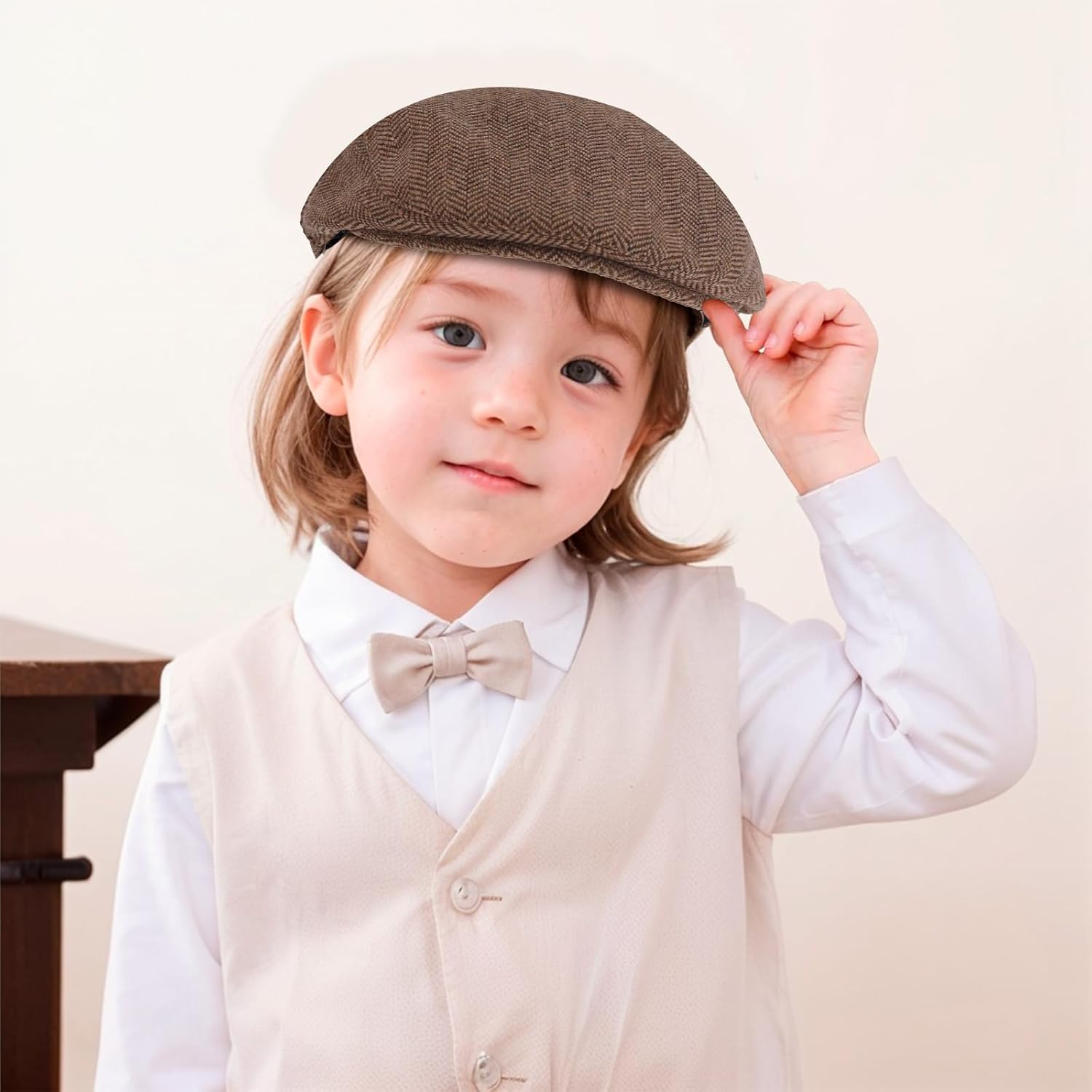 Toddler Boys Vintage Newsboy Cap Flat Beret