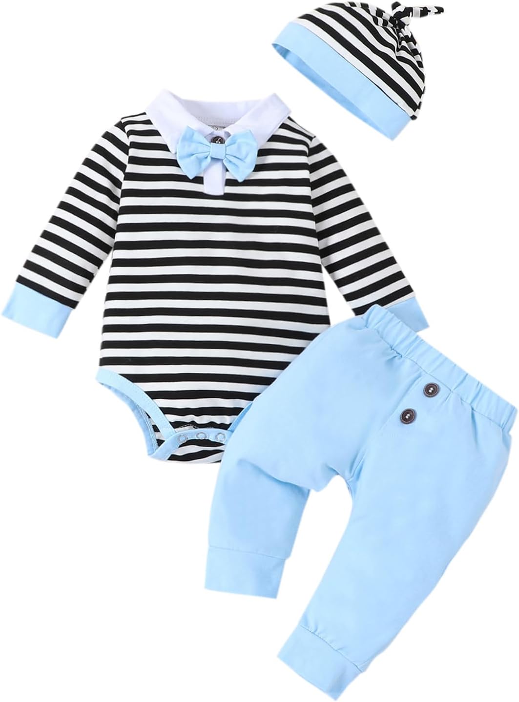 Newborn Baby Boy Outfit Set for 0-12 Months