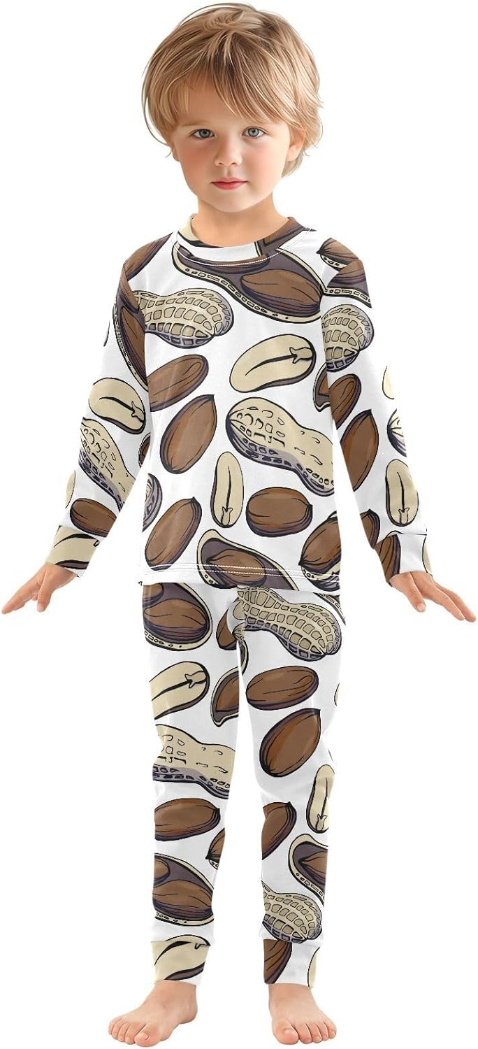 WIFIU Soft Cotton Pajama Set for Kids 18M-8Y 1