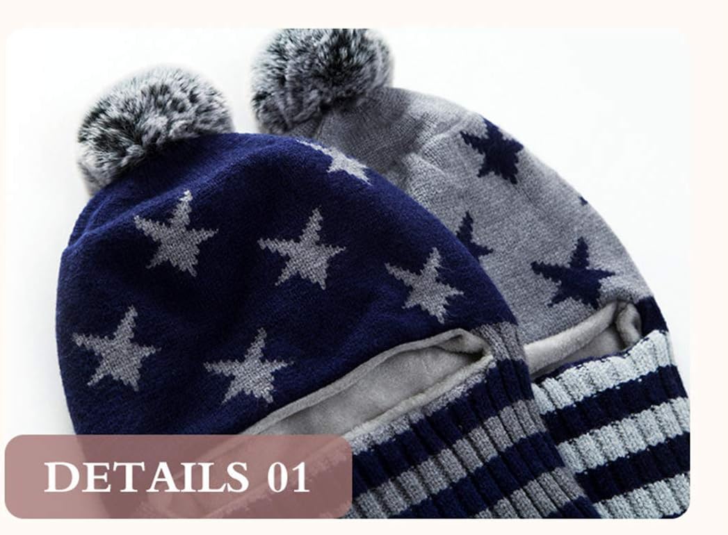 WxllzlifeKids Winter Knitted Hat for Boys and Girls