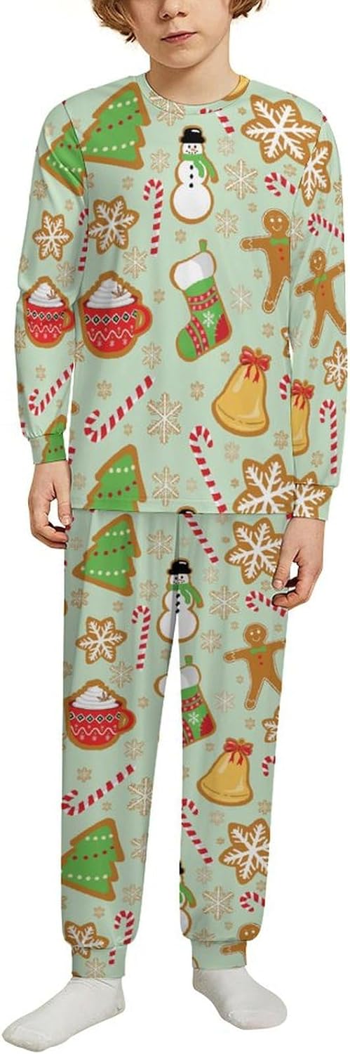 MEIKKO Christmas Kids Pajama Set Boys Girls