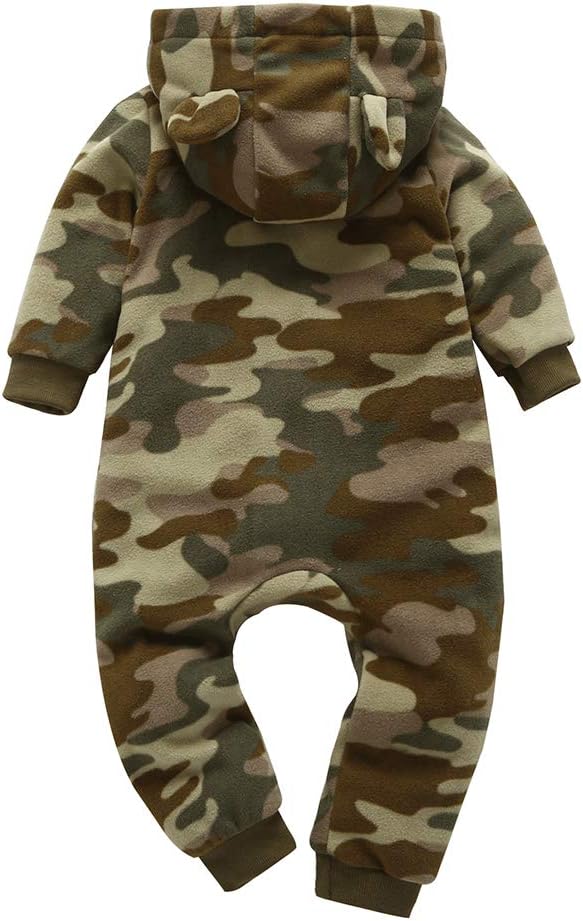 Meufam Baby Boys camouflage romper set Adorable Warm