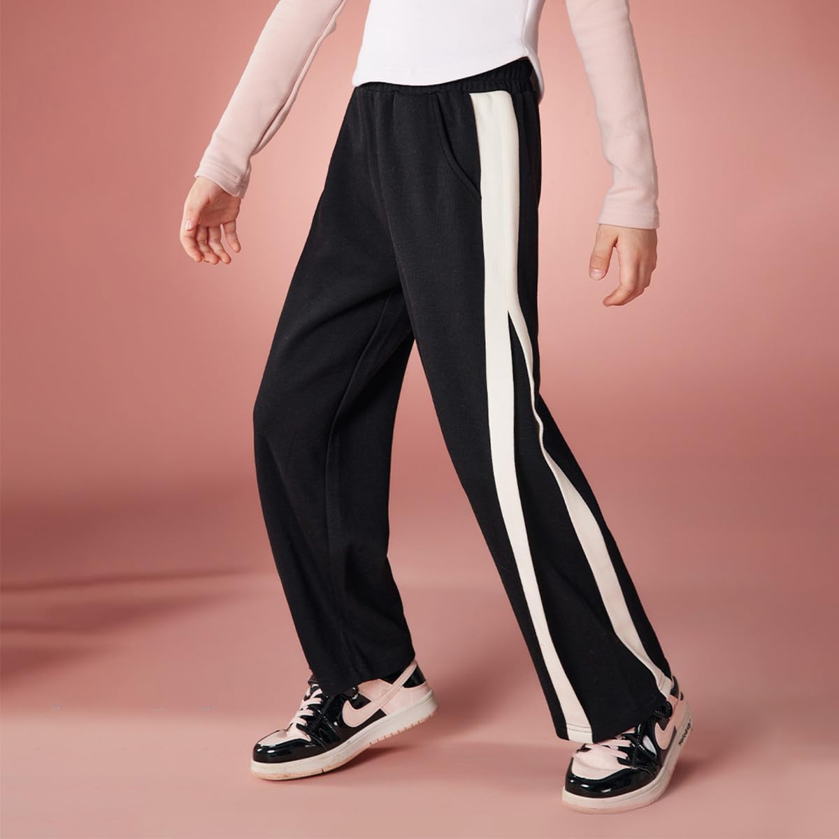 Ask Junior Wide-Leg Elastic Waist Pants