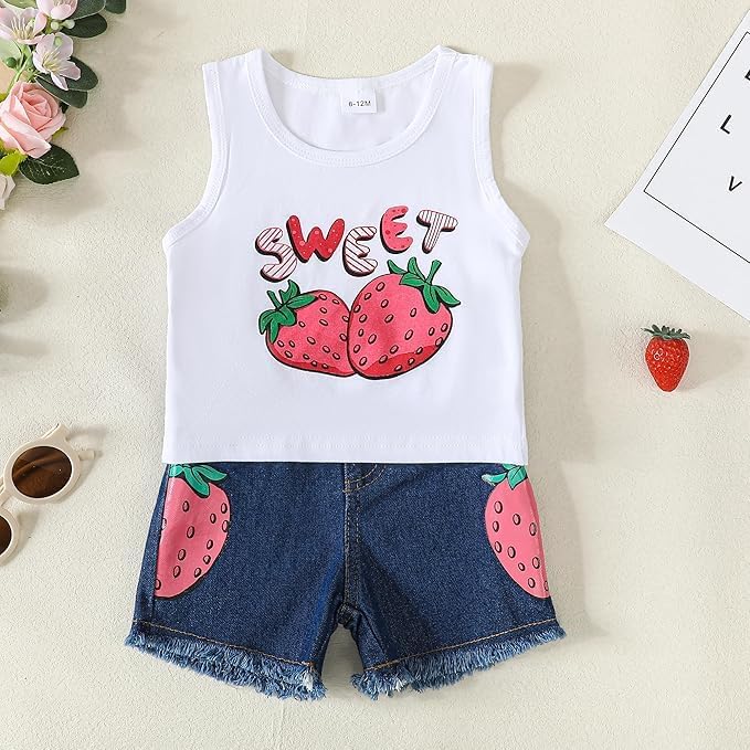 Adore This Fun and Stylish Toddler Girl clothing Set for Summer
