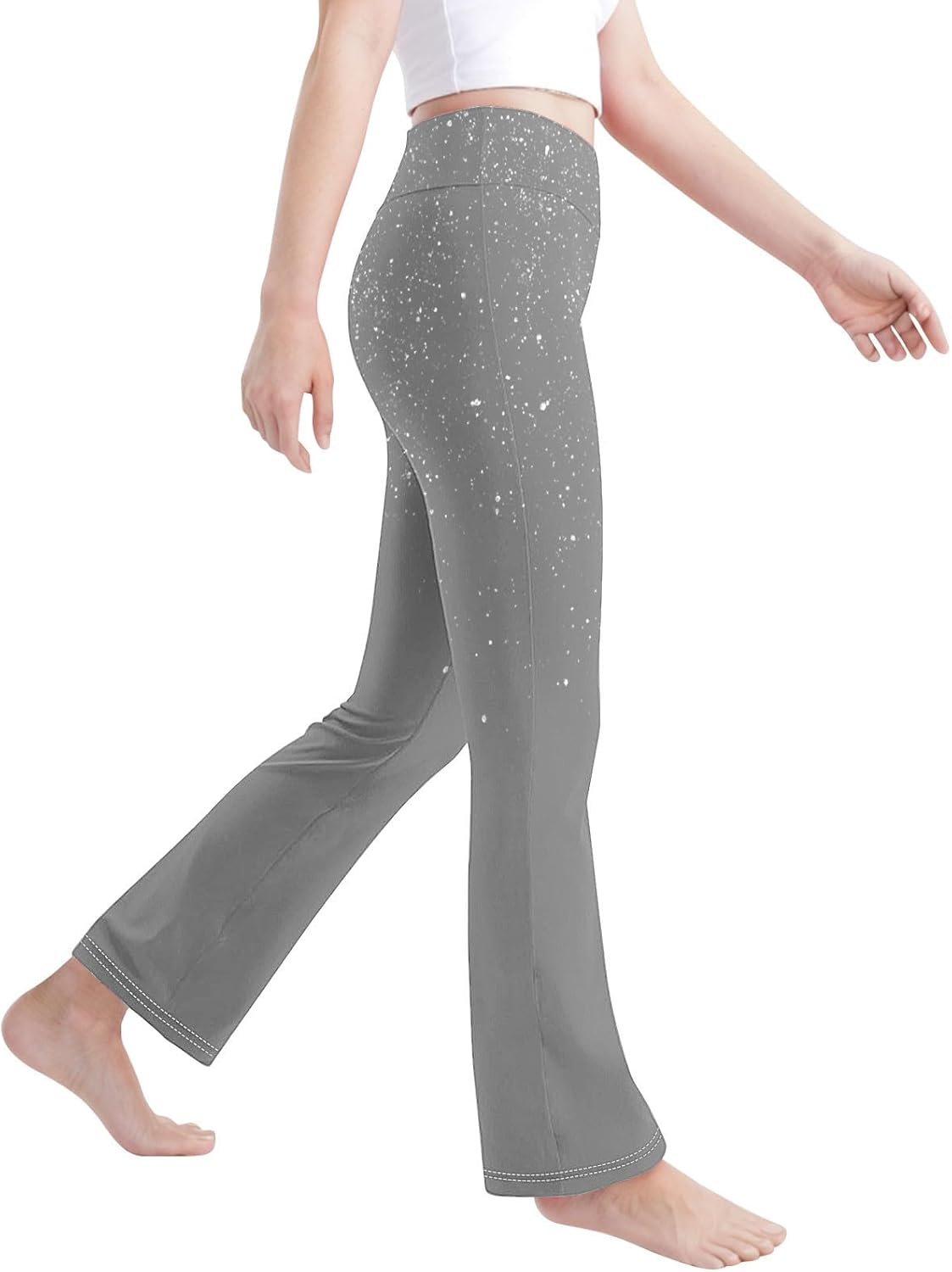 Girls Flare Leggings with Elastic Waistband