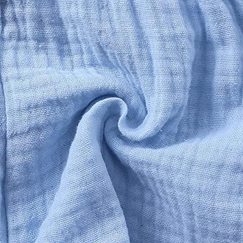 EISHOW Unisex Cotton Linen Stripe Shorts for Babies Summer Outfits