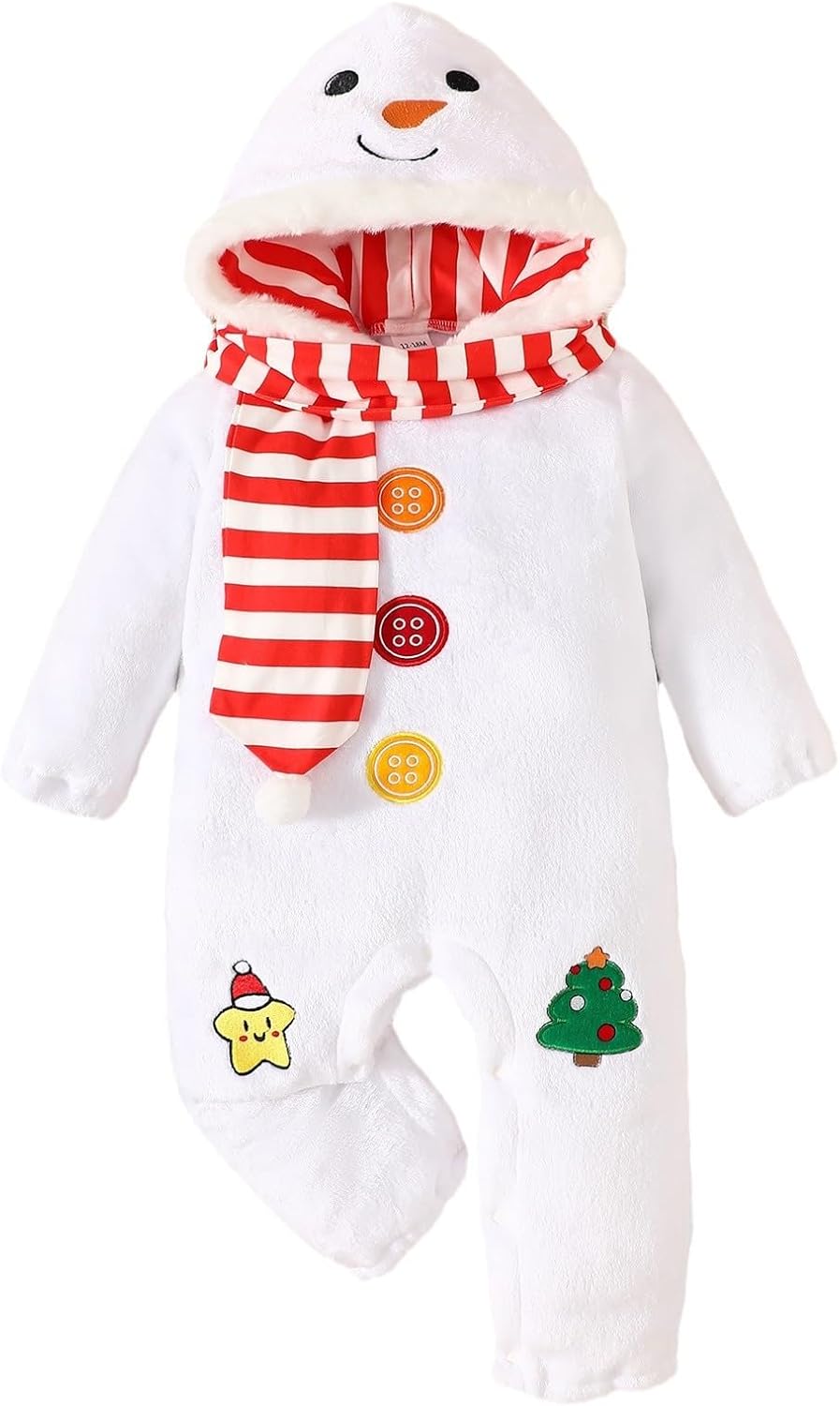 BabyBoy Continues Christmas Snowman Embroidered Leotard