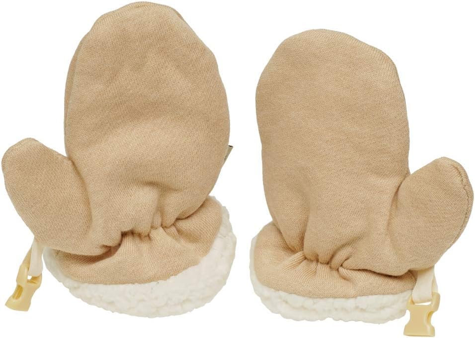 Sherpa Lined Fleece Baby Mittens for 024 Months