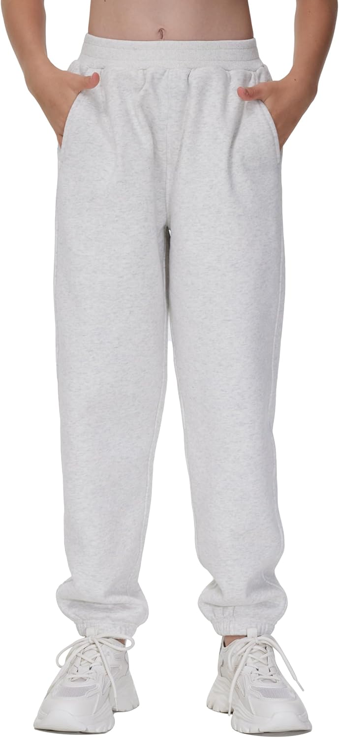 THE GYM PEOPLE - Girls Fleece Tapered Workout Sweatpants
