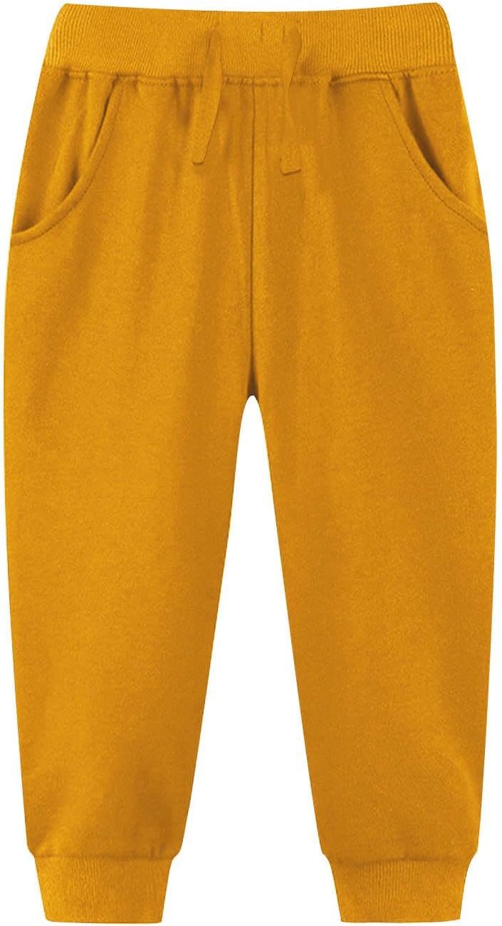 Kids Jogger Pants with Drawstring Waist and Pockets
