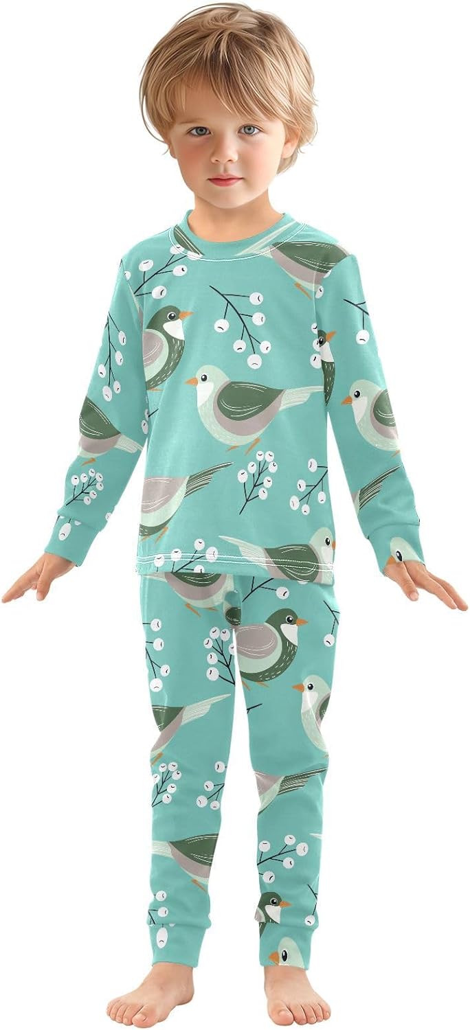 Adorable Long Sleeve Pajama Set for Kids Ages 18M-8Y