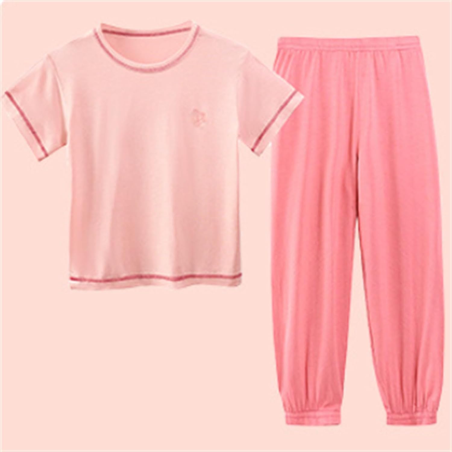 Summer Baby Boys Girls Outfit Set Necks Pants Soft and Warm