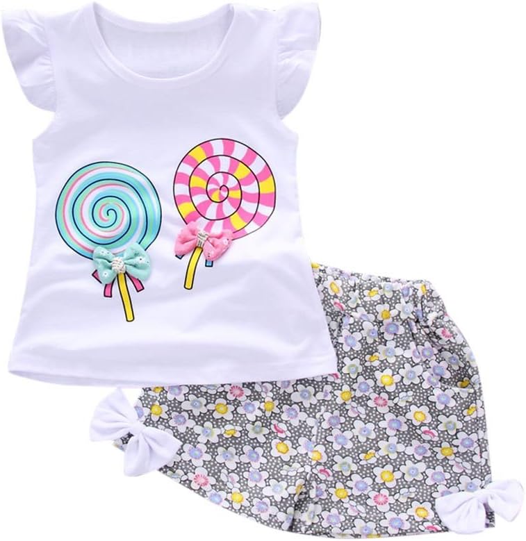 Summer Flory Lollipop Toddler Girls Clothing Set 18-28M