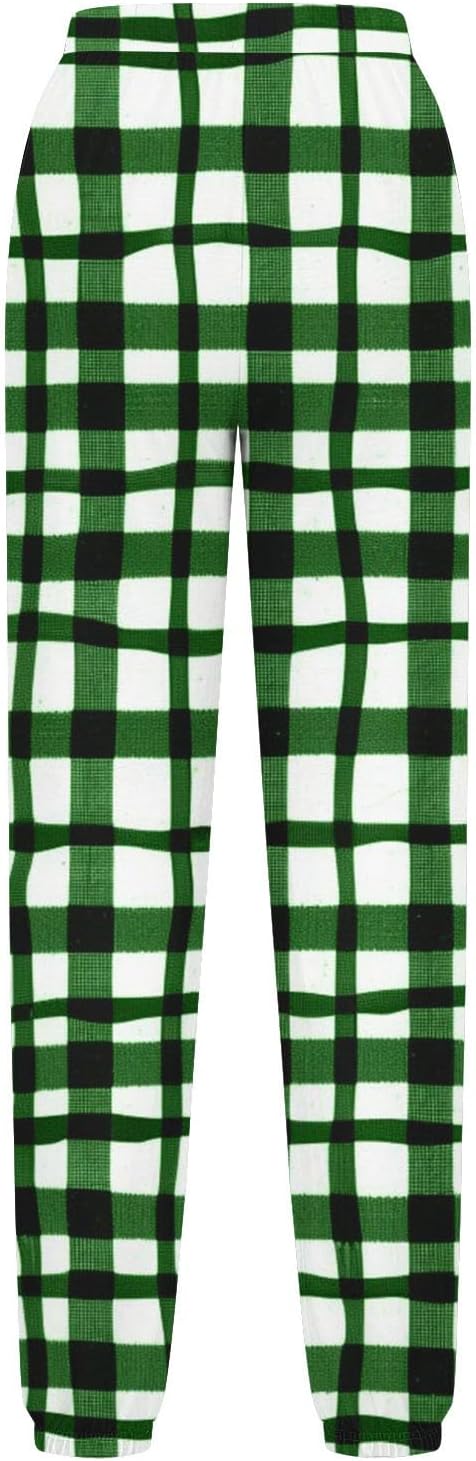 Generic Plaid Summer Joggers Pants for Teens