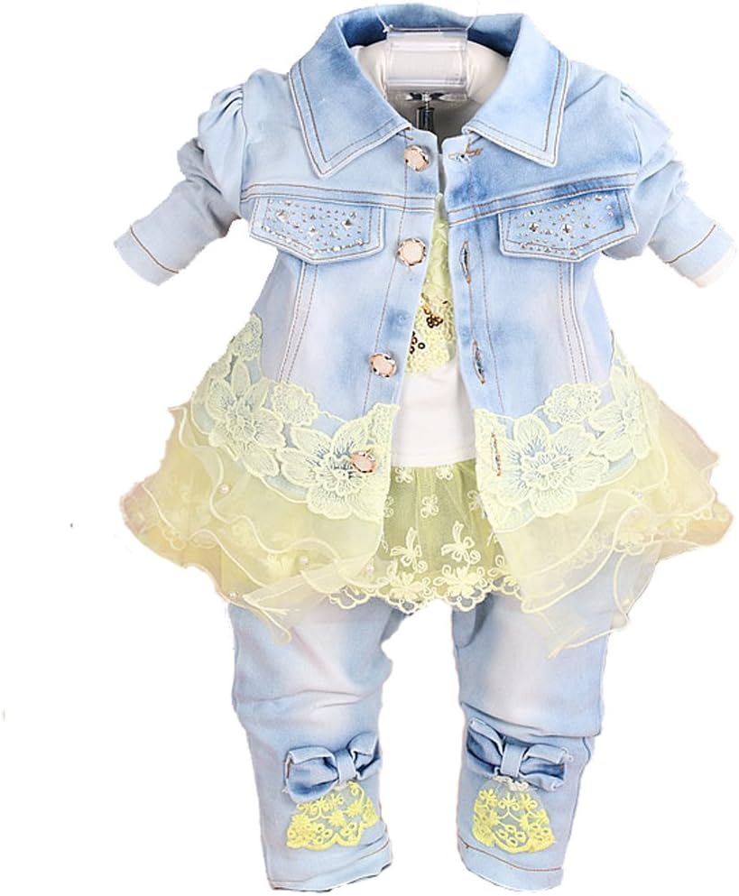 Yao Baby Girls Denim Set