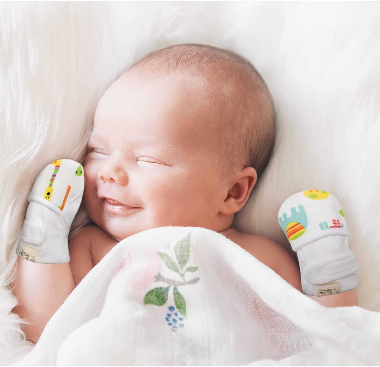 Adjustable Hand Mittens for Newborns