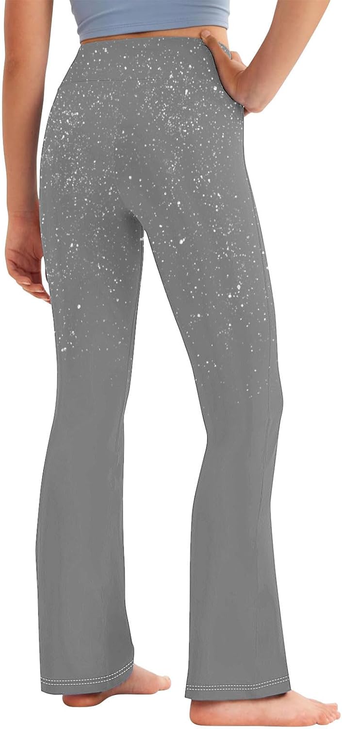 Girls Flare Leggings with Elastic Waistband