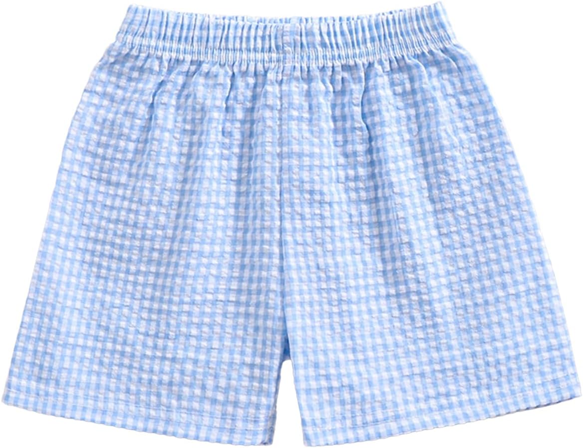 Fun Gingham Casual Shorts for Toddler Babies