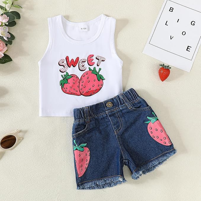 Adore This Fun and Stylish Toddler Girl clothing Set for Summer