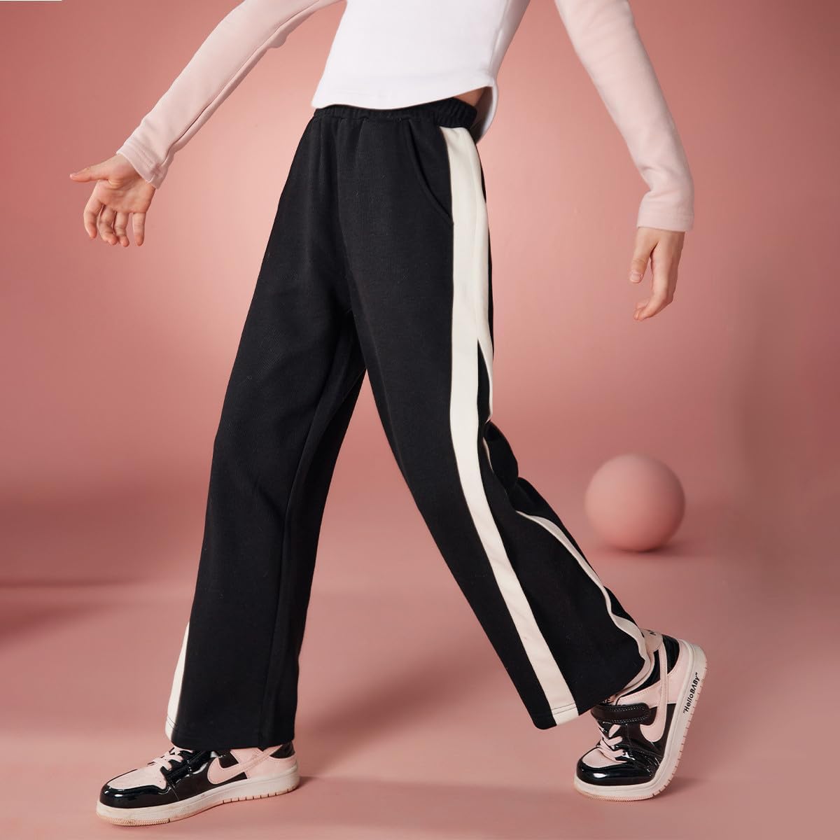 Ask Junior Wide-Leg Elastic Waist Pants