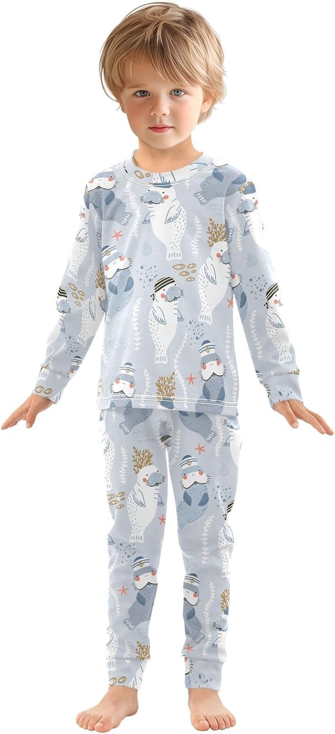 WIFIU Pajama Sets Ultra Soft Cozy 2-Piece Sleepwear for Kids