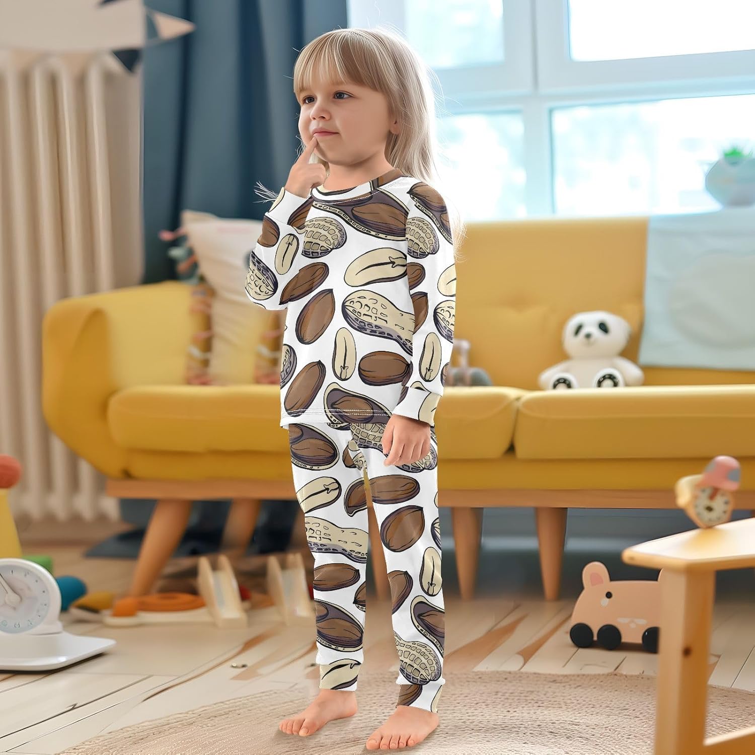 WIFIU Soft Cotton Pajama Set for Kids 18M-8Y 1