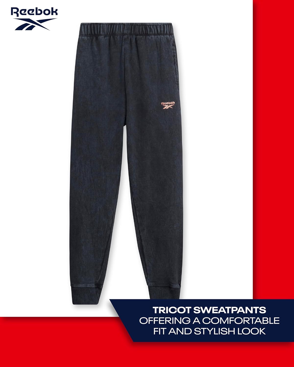Reebok Girls Sweatsuit Set - 2 Piece Fleece Hoodie Jogger