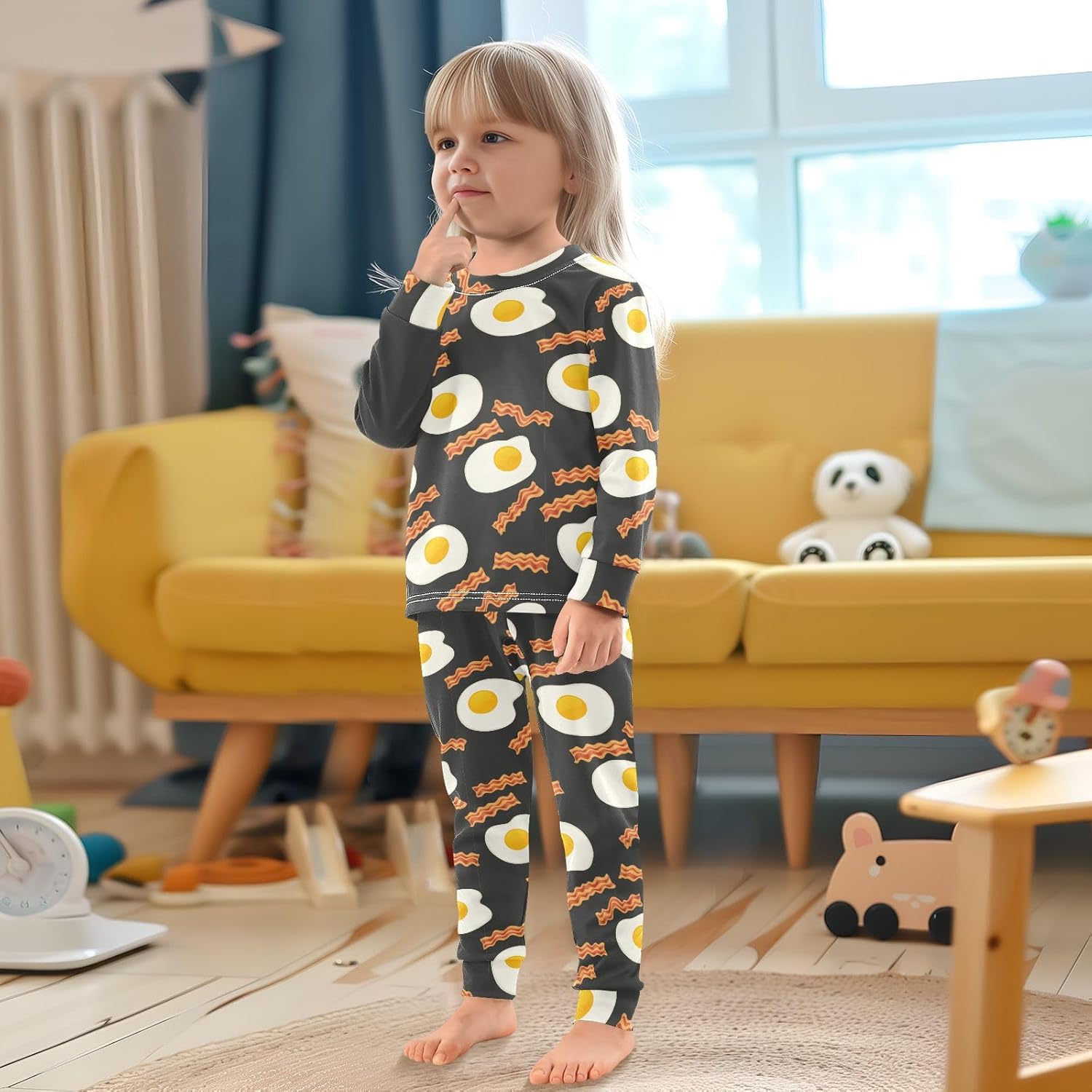 WIFIU Pajama Sets - Soft Cotton Long Sleeve Sleepwear for Girls 18M-8Y