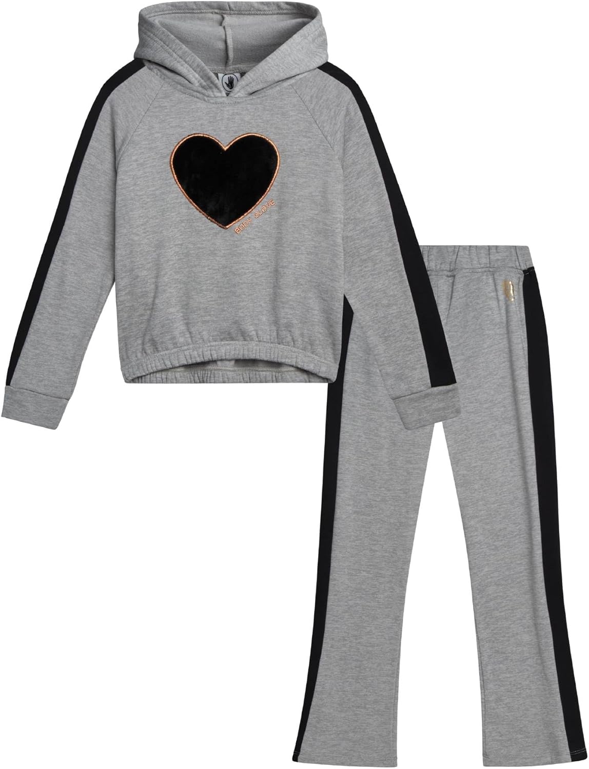 Body Glove Girls Flare Pant Set 2 Piece Cozy Fleece