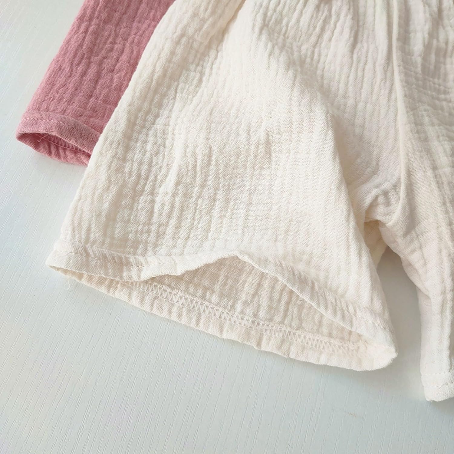 Baby Boys Cotton Linen Shorts - Summer Half Pants