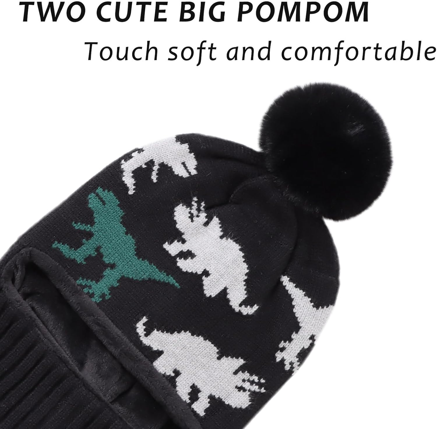 Winter Baby Knitted Hat Scarf for Kids