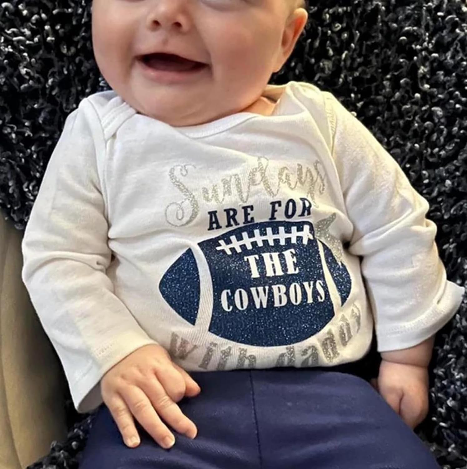 Newborn Baby Boy Football Outfit Fun for Football Sundays with Daddy