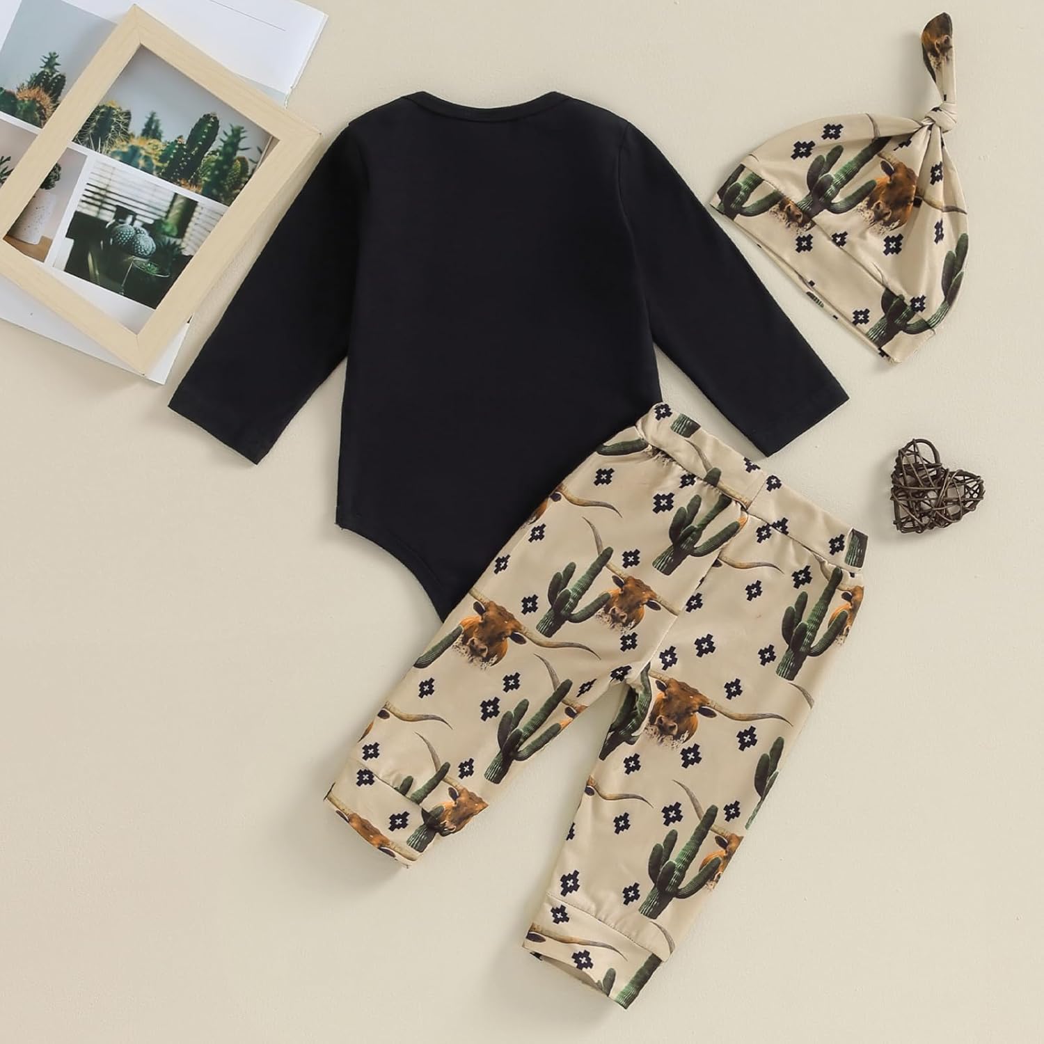 SAYOO Baby Boy Cowboy Outfit Newborn