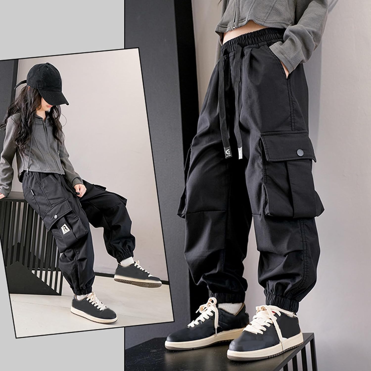 Premium Cargo Jogger Pants for Girls