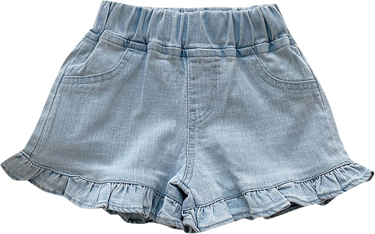 Golden Cotton Ripped Jeans for Baby Girls Ages 6-12 Months